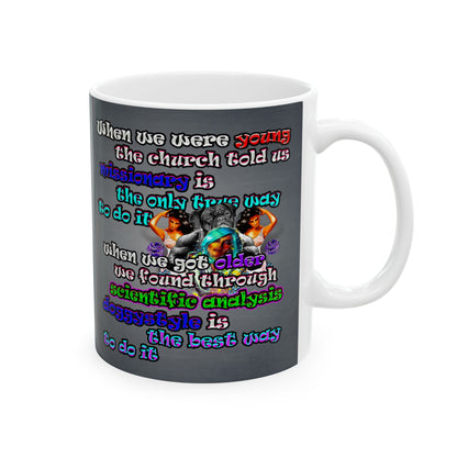 doggystyle - White Mug (grey-light grey)