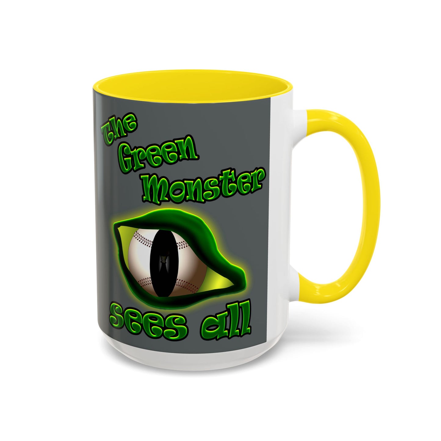 green monster - Accent Mug (dark grey)
