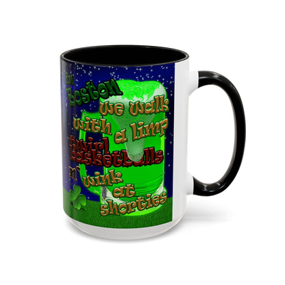celtics logo - Accent Mug ('snoops' background)