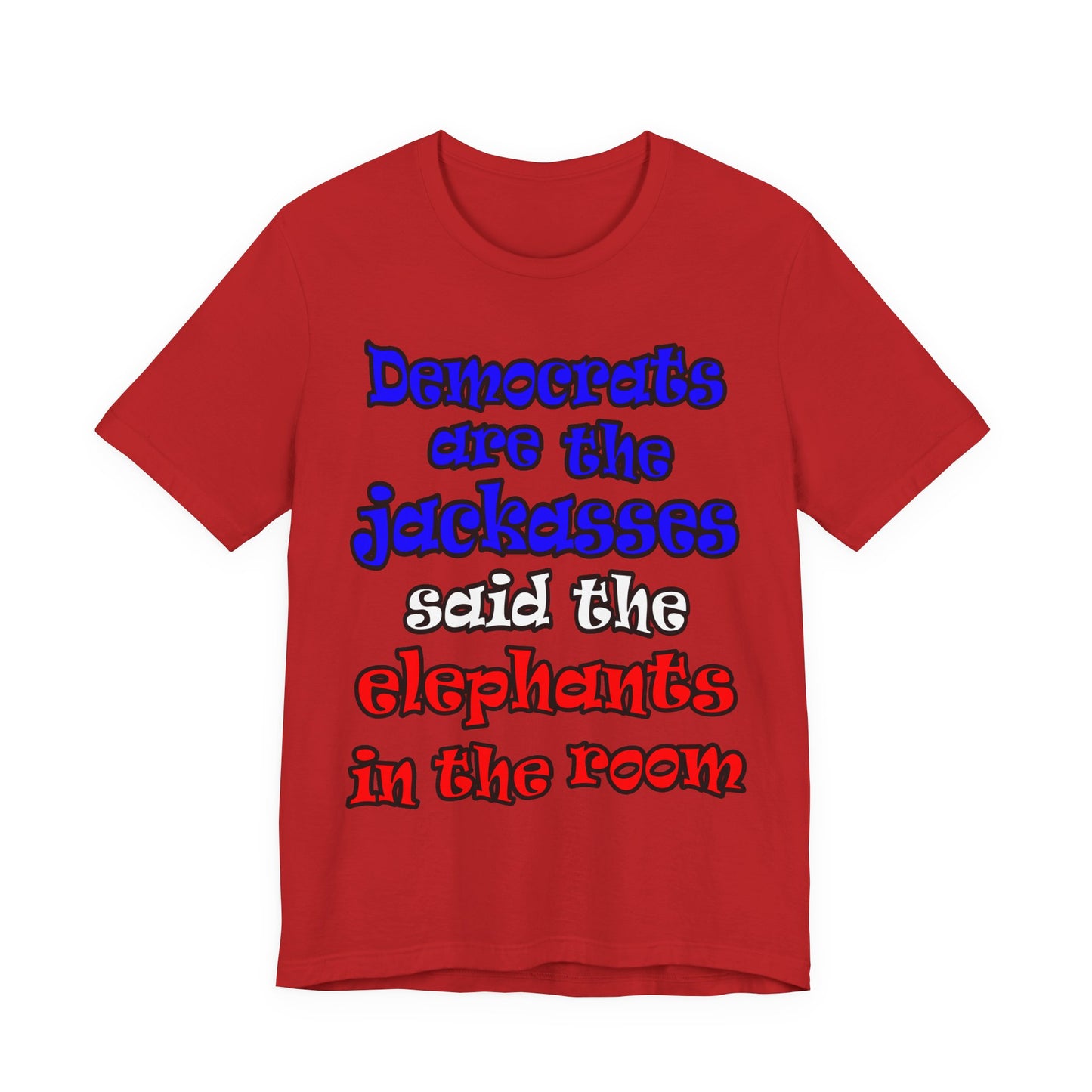 donkeys and elephants - Unisex Jersey Short Sleeve Tee