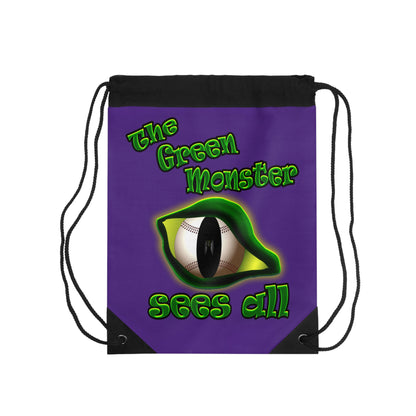 green monster - Drawstring Bag (purple)