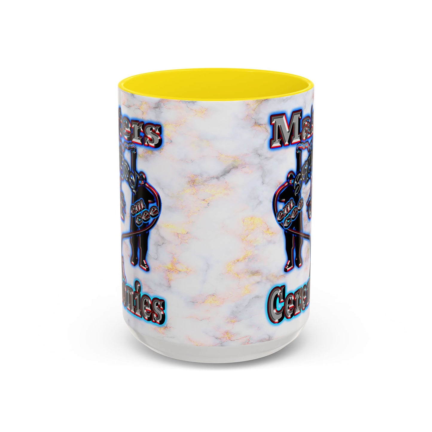 em cee squared - Accent Mug (white marble)