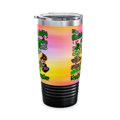 christmas spirits of boston - Ringneck Tumbler, 20oz (color blur)