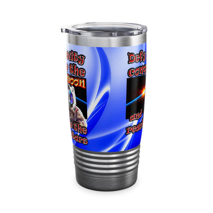 defy conquer reach - Ringneck Tumbler, 20oz (blue-white wave)