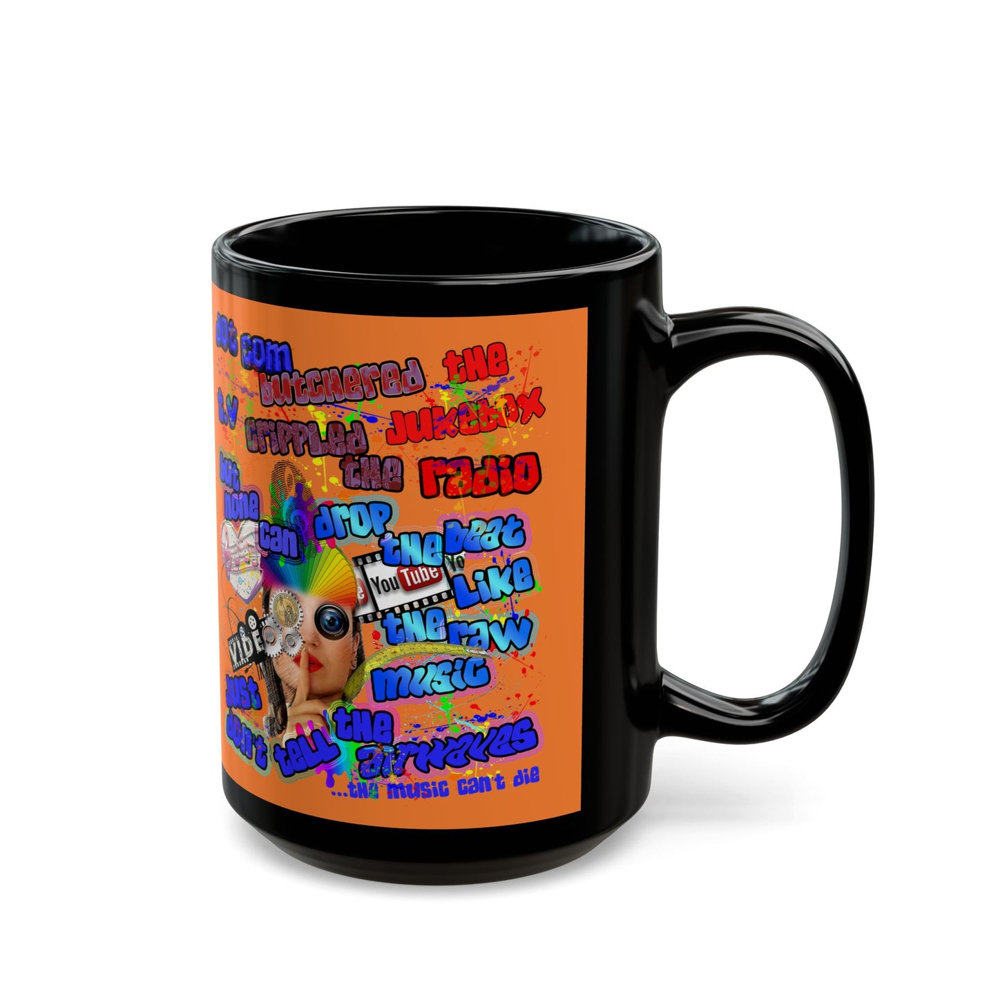 drop the beat - Black Mug (crusta)