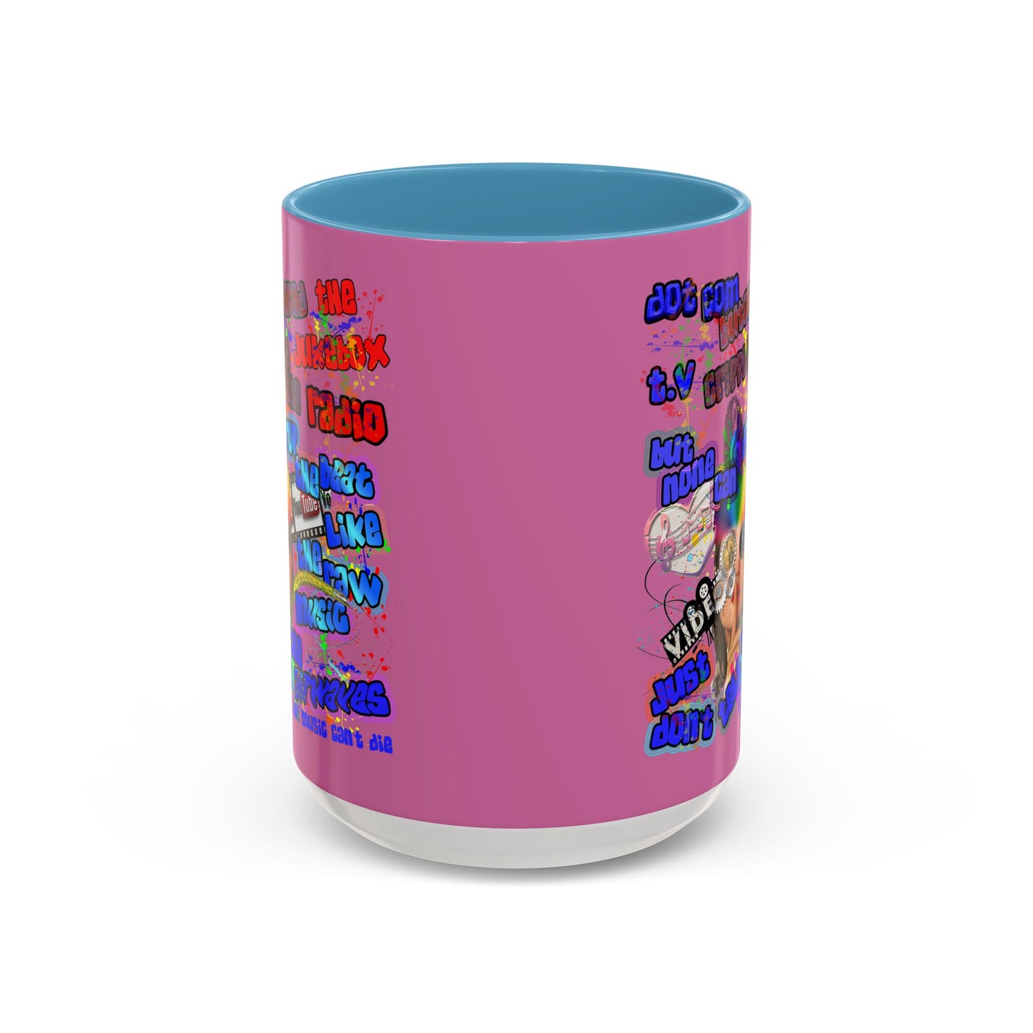 drop the beat - Accent Mug (light pink)