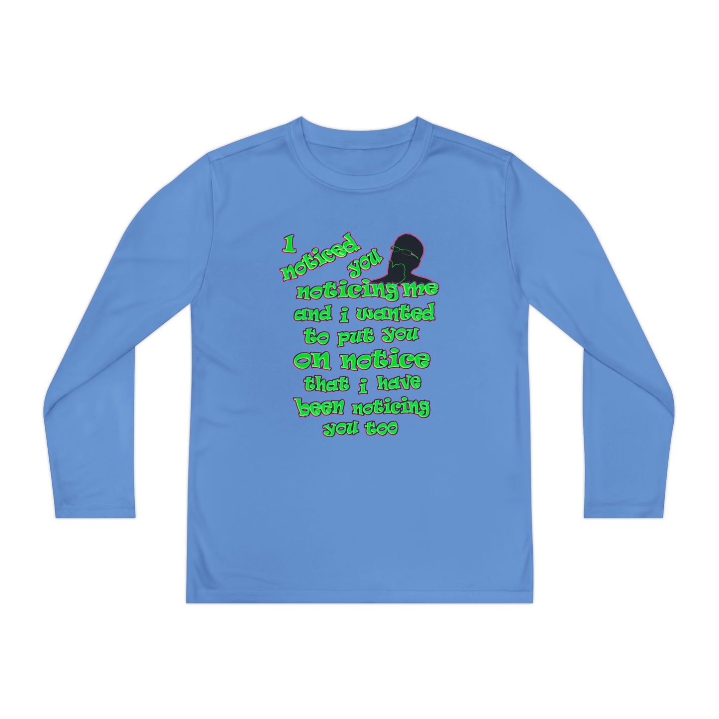 noticed you noticing - Youth Long Sleeve Competitor Tee