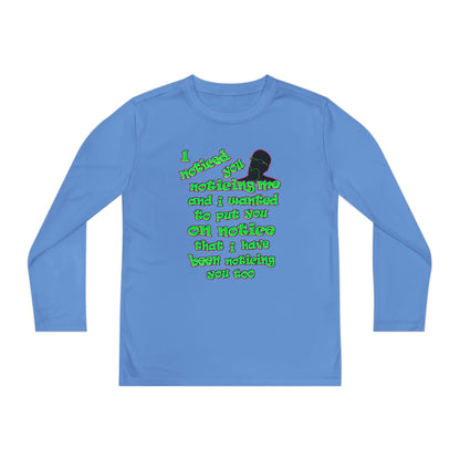 noticed you noticing - Youth Long Sleeve Competitor Tee