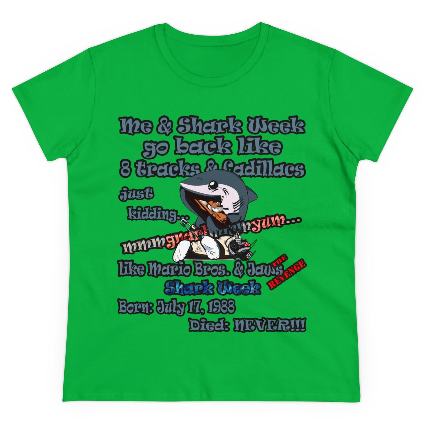 shark week - Women's Midweight Cotton Tee