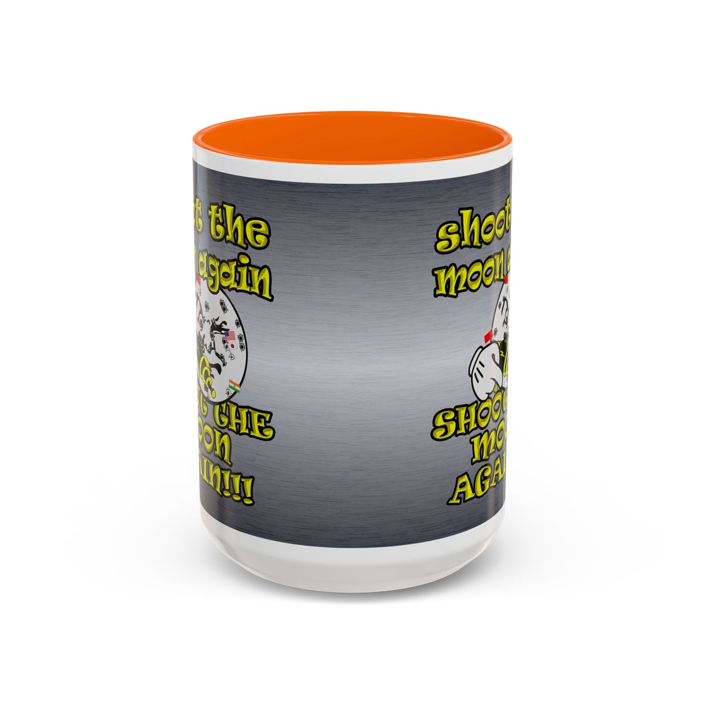 shoot the moon again - Accent Mug (brushed nickel)