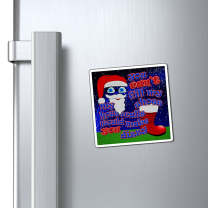 santa's shoes - Magnets - ('snoops' background)