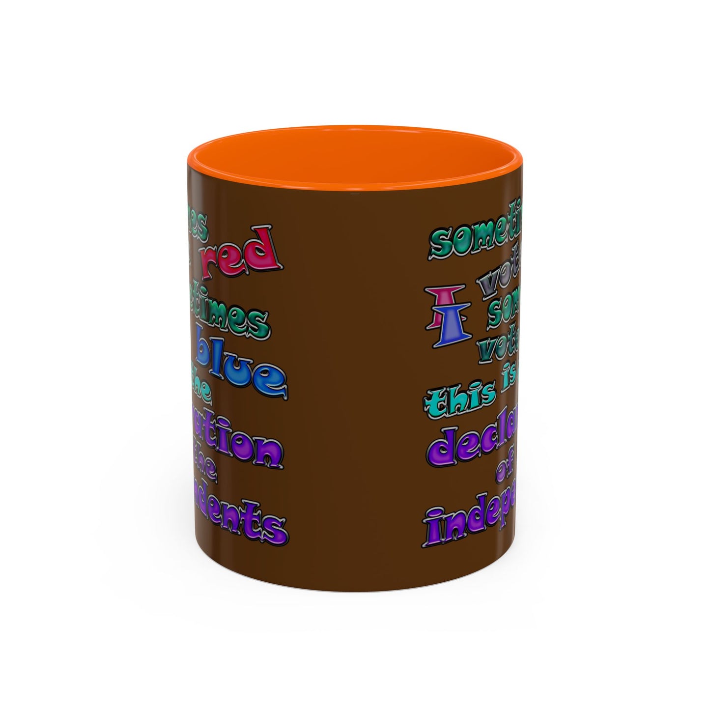 declaration of the independents - Accent Mug (brown)