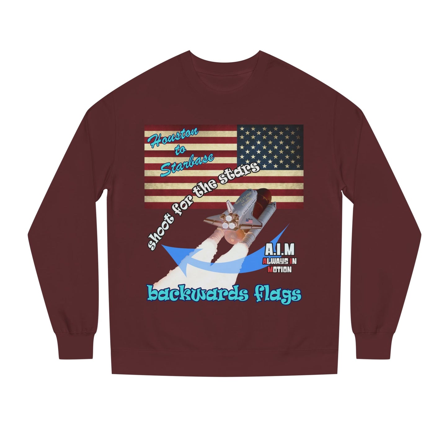 shoot for the stars - Unisex Crew Neck Sweatshirt