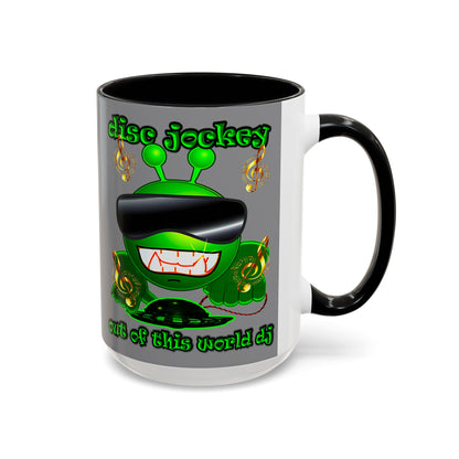 disc jockey - Accent Mug (grey)