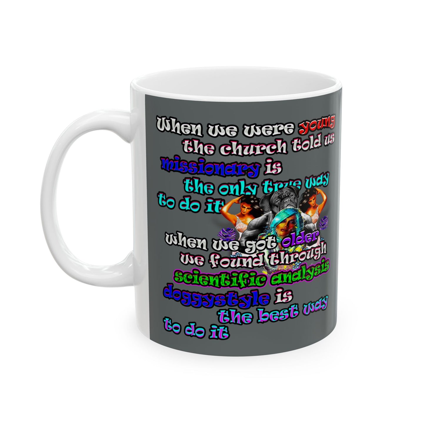 doggystyle - White Mug (dark grey)