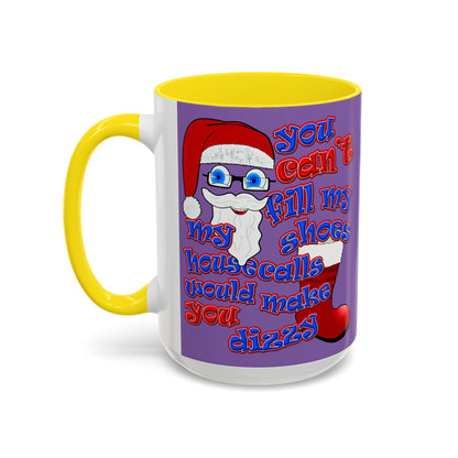 santa's shoes - Accent Mug (light purple)