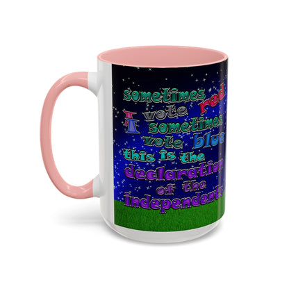 declaration of the independents - Accent Mug ('snoops' background)