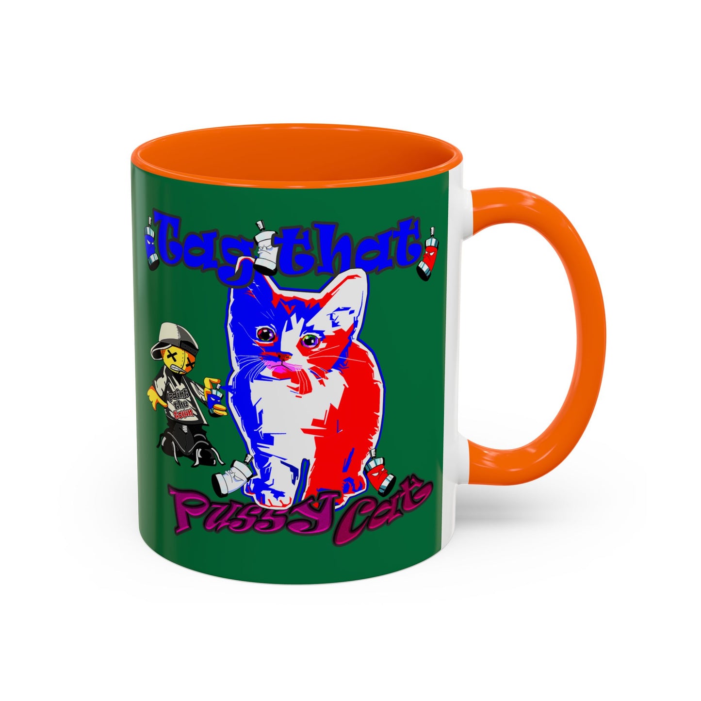 tag that - Accent Mug (dark green)
