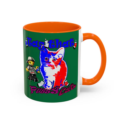 tag that - Accent Mug (dark green)