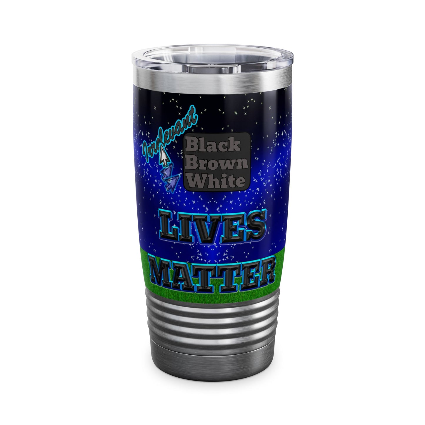 irrelevant - Ringneck Tumbler, 20oz ('snoops' background)