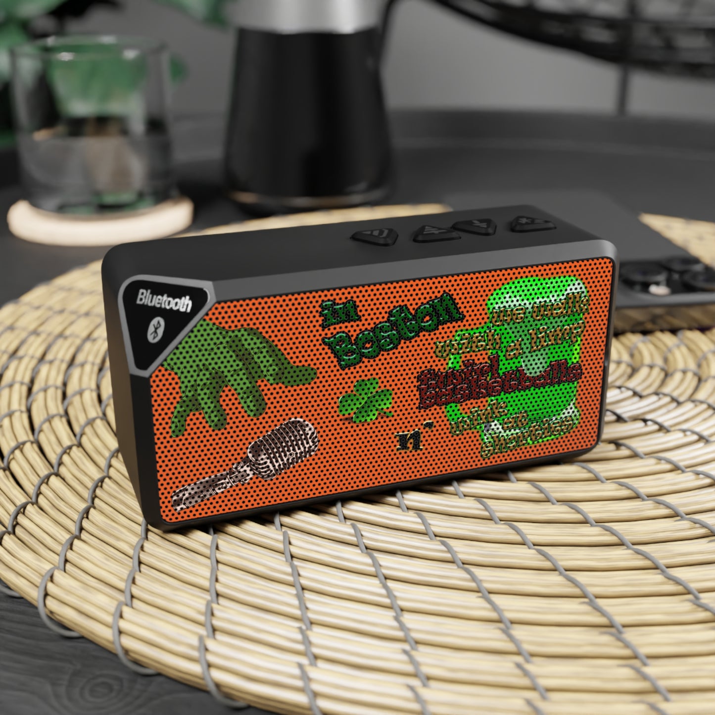 celtics logo - Jabba Bluetooth Speaker (orange)