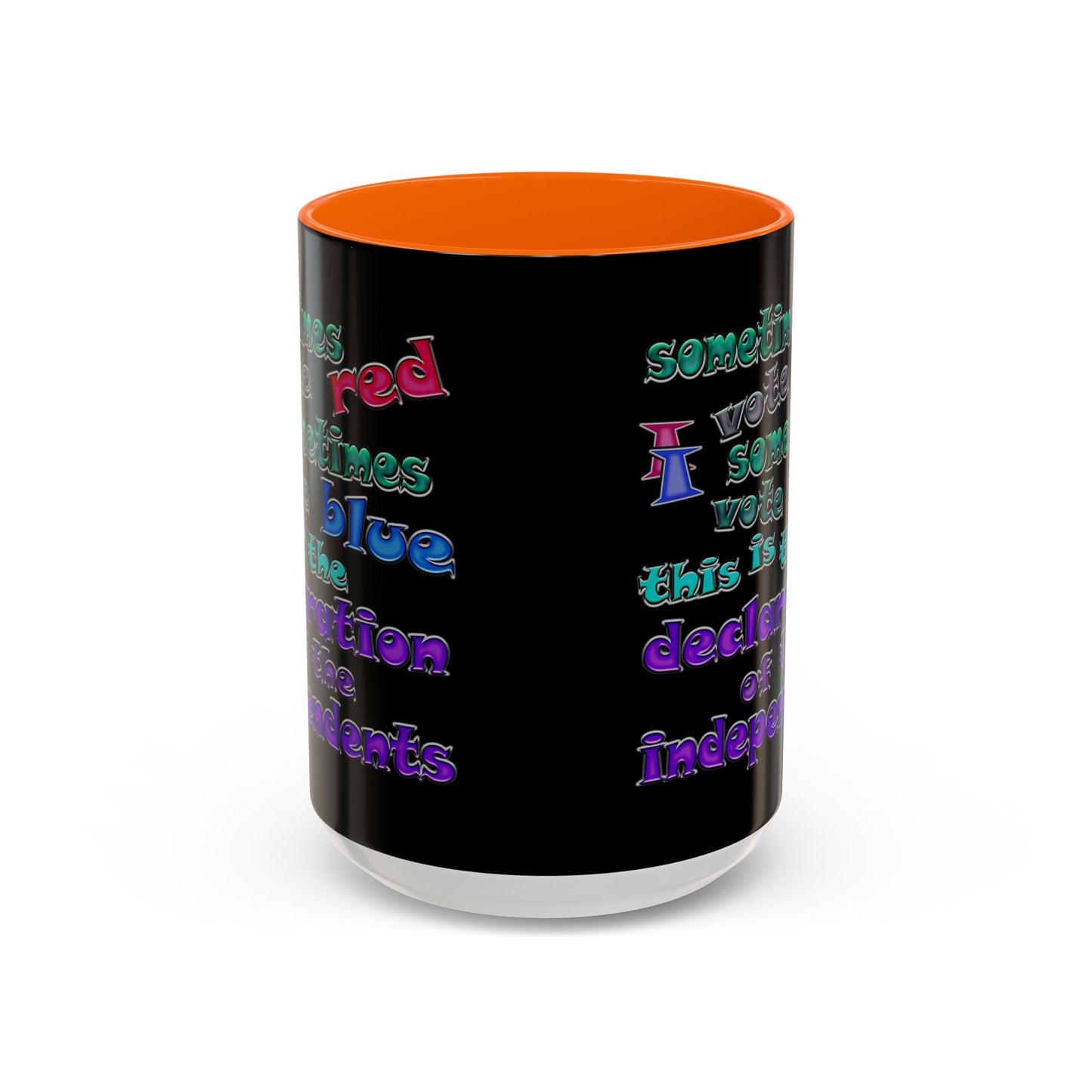 declaration of the independents - Accent Mug (black)