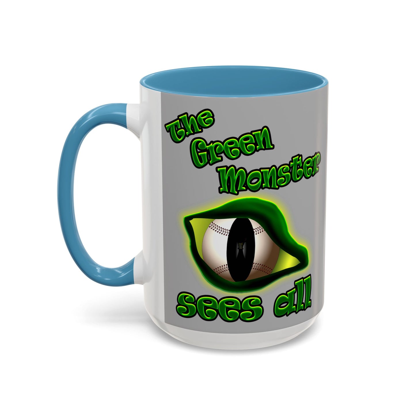 green monster - Accent Mug (light grey)