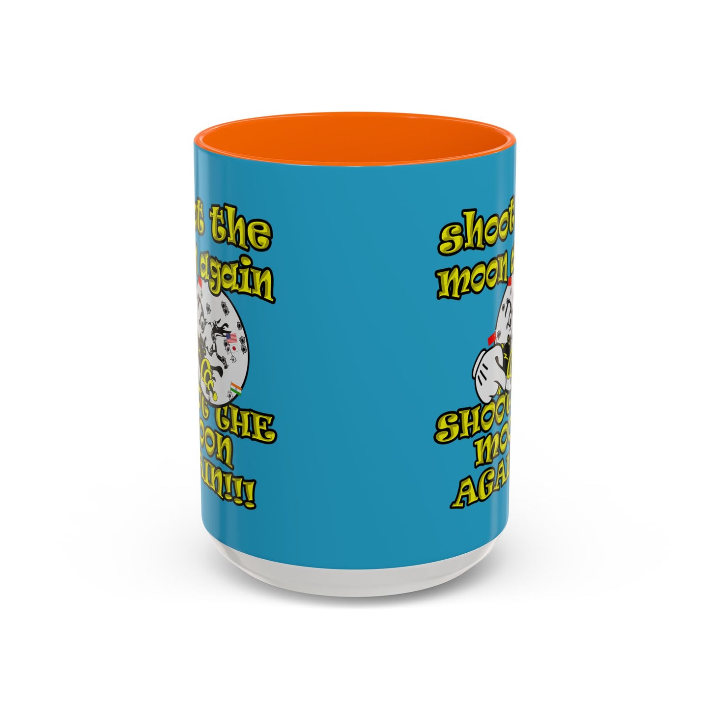 shoot the moon again - Accent Mug (turquoise)