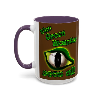 green monster - Accent Mug (brown)