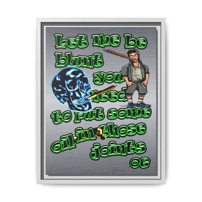 og - framed canvas art (brushed nickel)