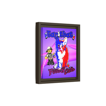tag that - framed canvas art (purple-pink wave)