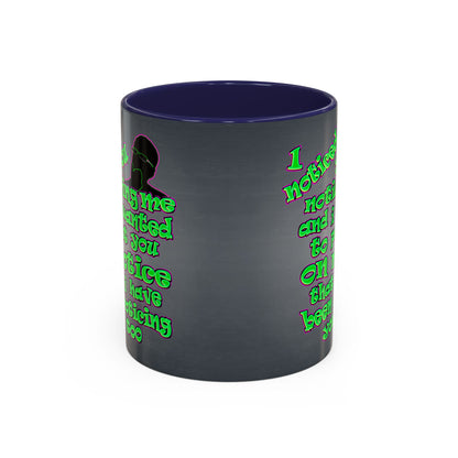 noticed you noticing - Accent Mug (grey-light grey)