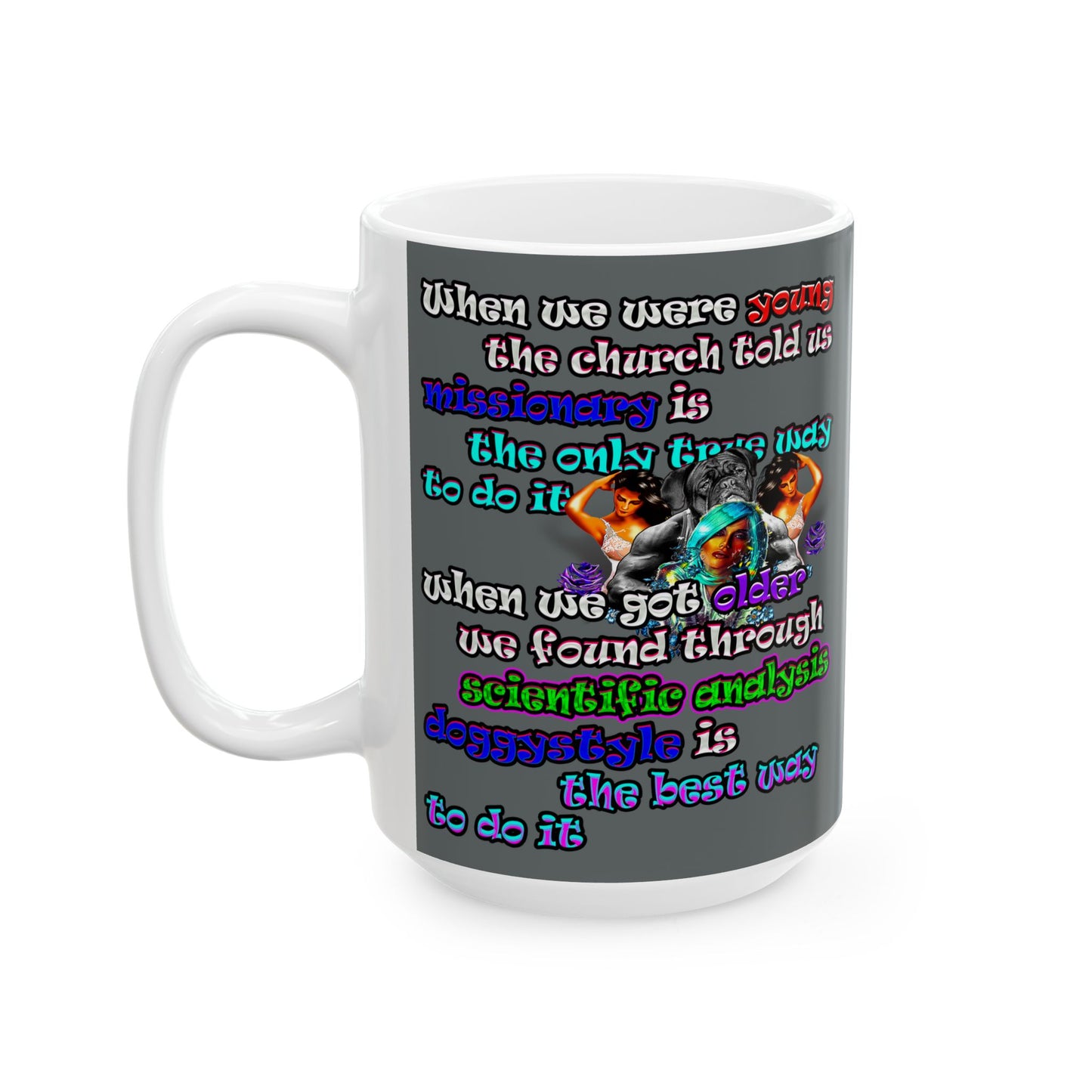 doggystyle - White Mug (dark grey)