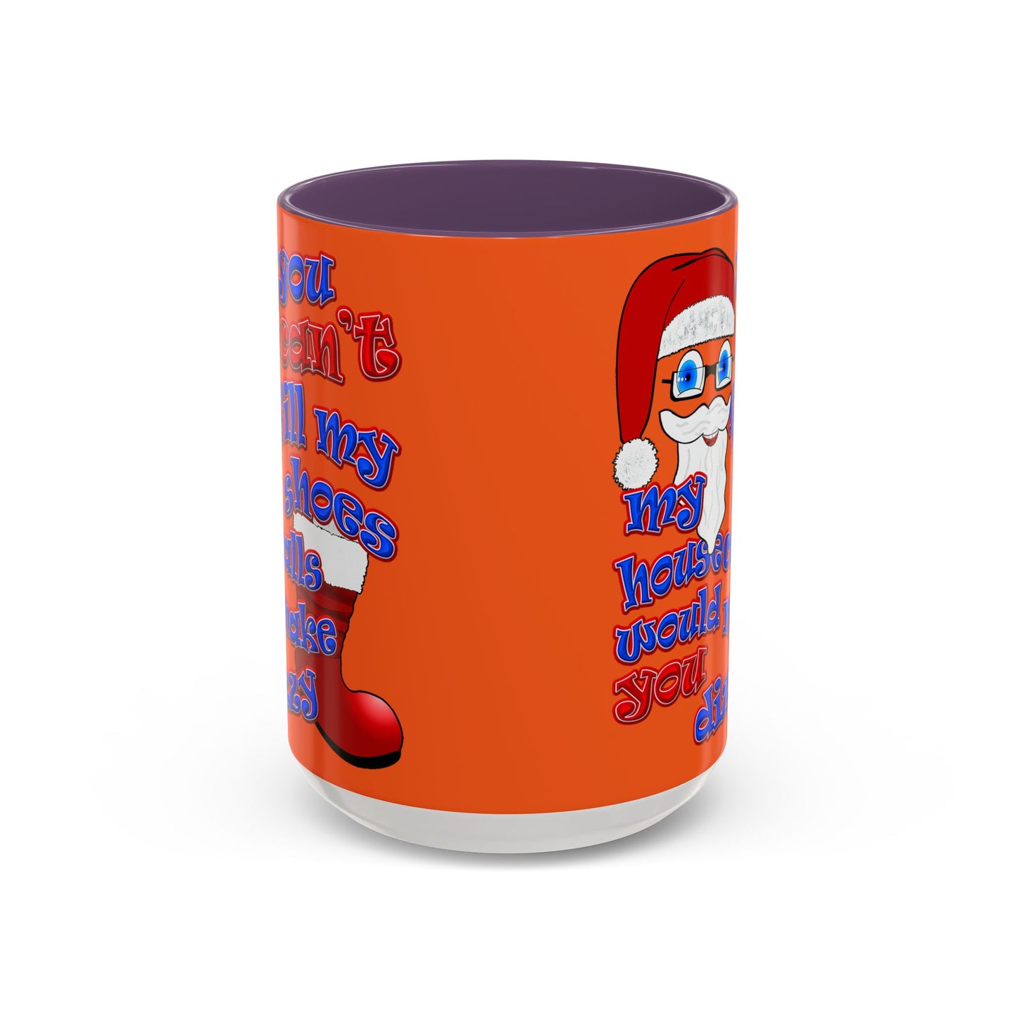santa's shoes - Accent Mug (orange)