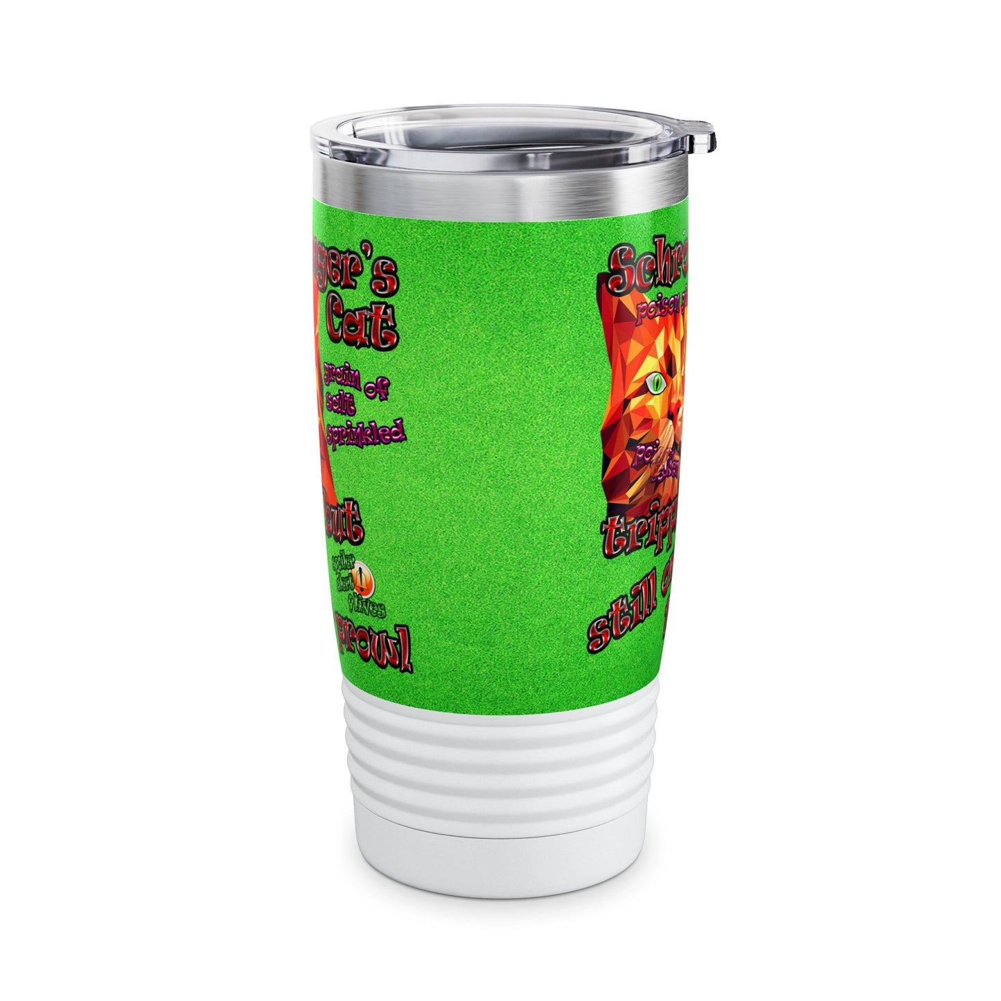 schrodinger's cat - Ringneck Tumbler, 20oz (green turf)