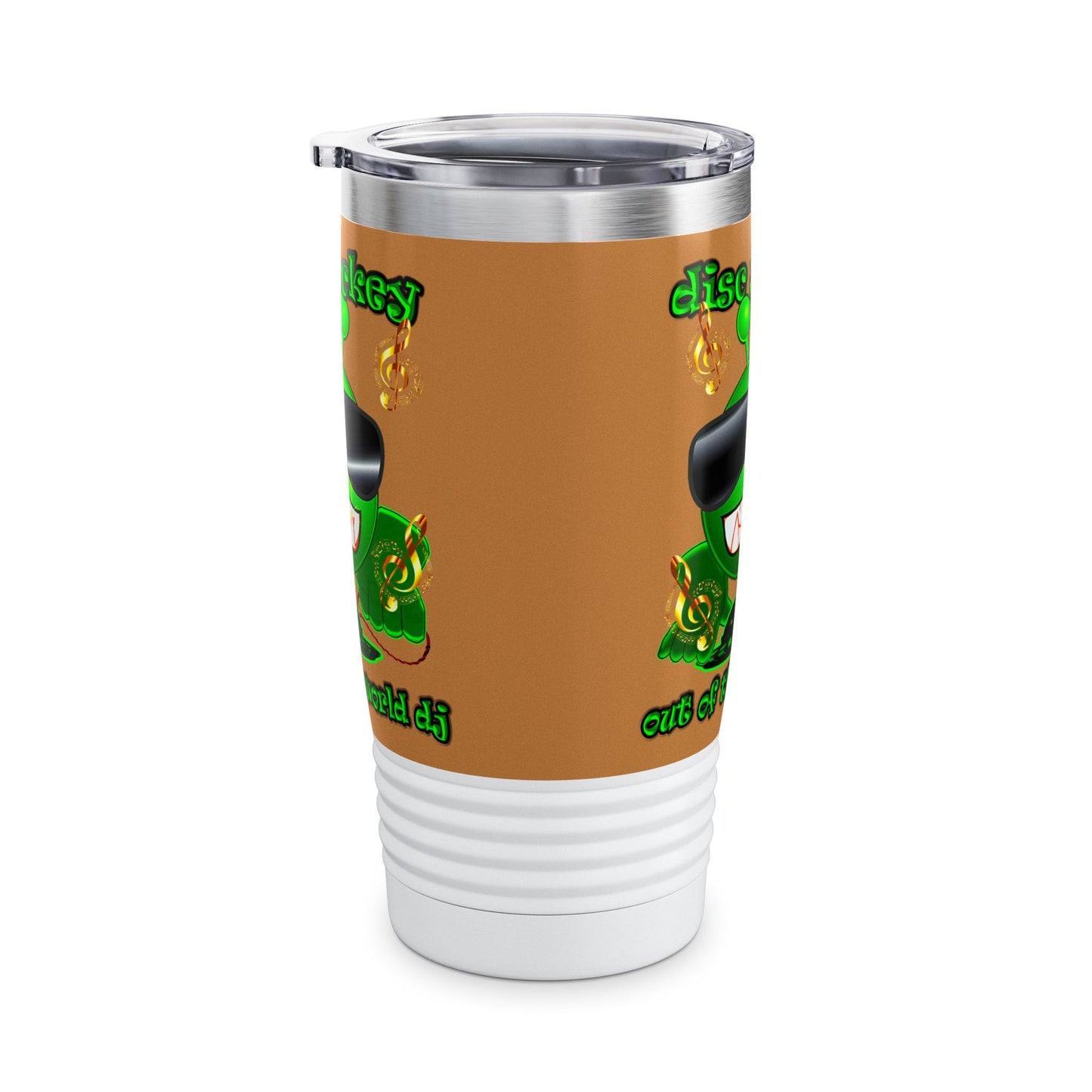 disc jockey - Ringneck Tumbler, 20oz (light brown)