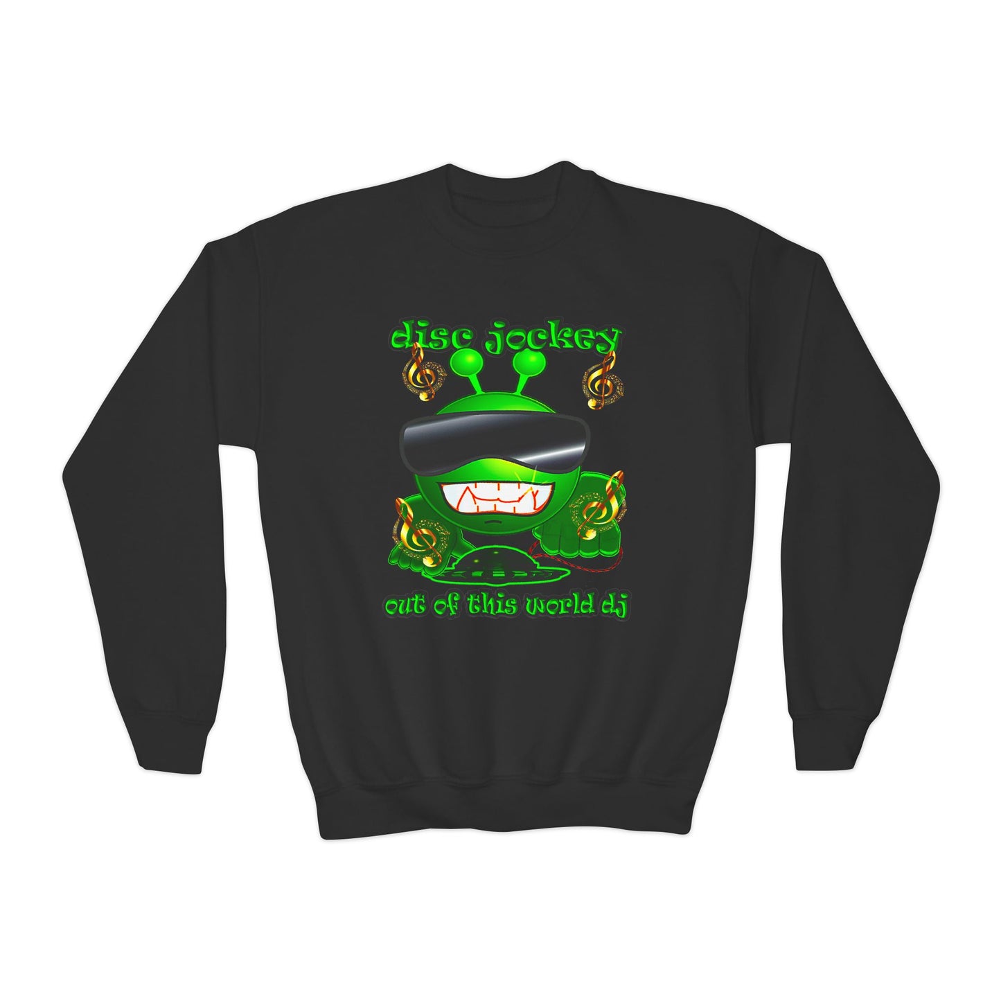 disc jockey - Youth Crewneck Sweatshirt