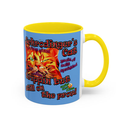 schrodinger's cat - Accent Mug (light blue)