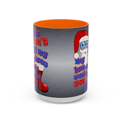 santa's shoes - Accent Mug (brushed nickel)