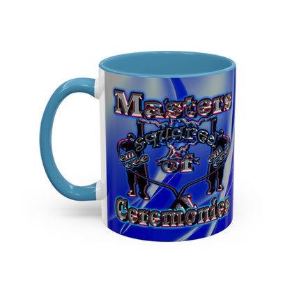 em cee squared - Accent Mug (blue-white wave)