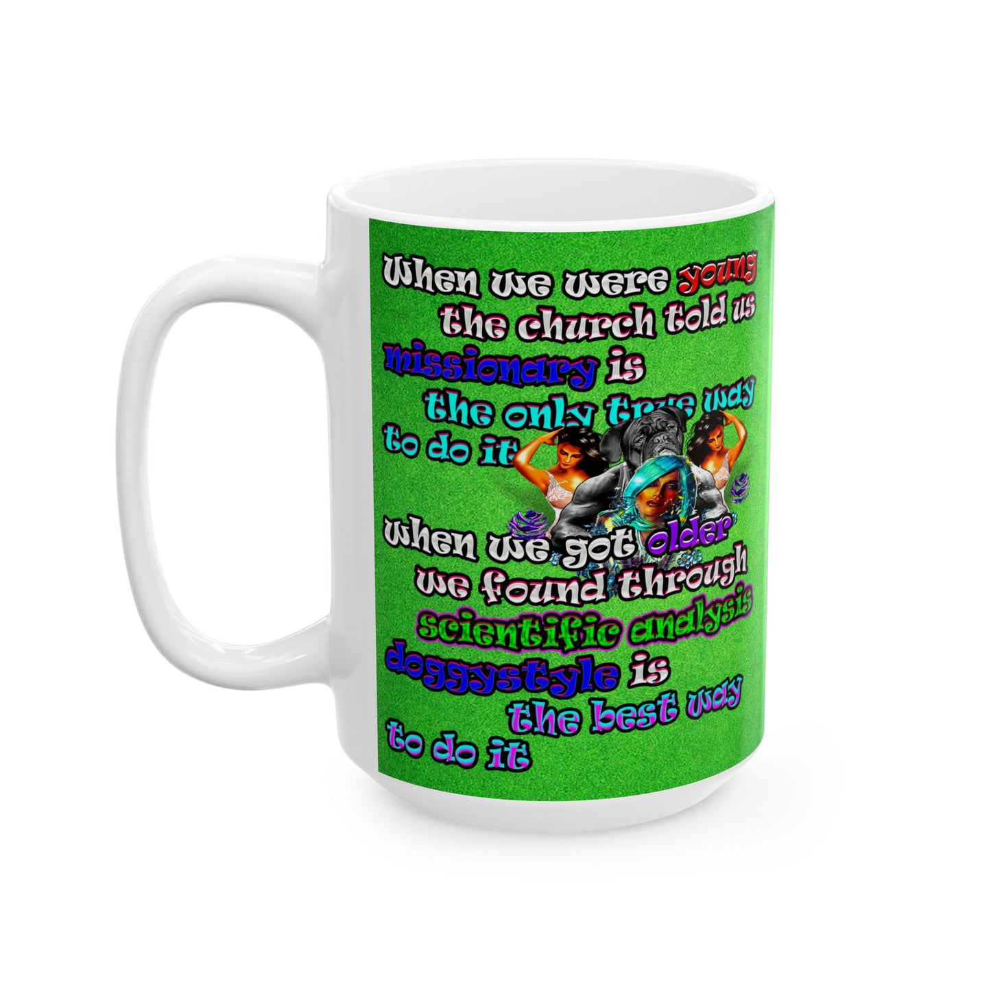 doggystyle - White Mug (green turf)