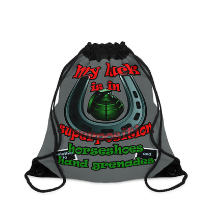 my luck - Drawstring Bag (dark grey)