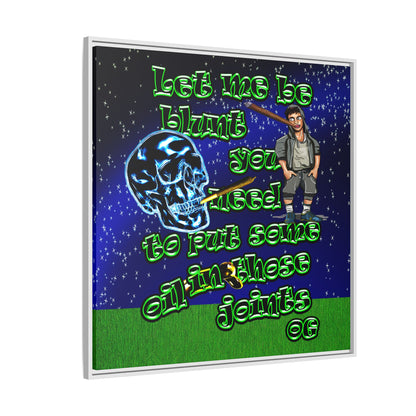 og - framed canvas art ('snoops' background)