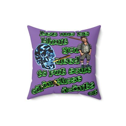 og - Spun Polyester Square Pillow - (light purple)