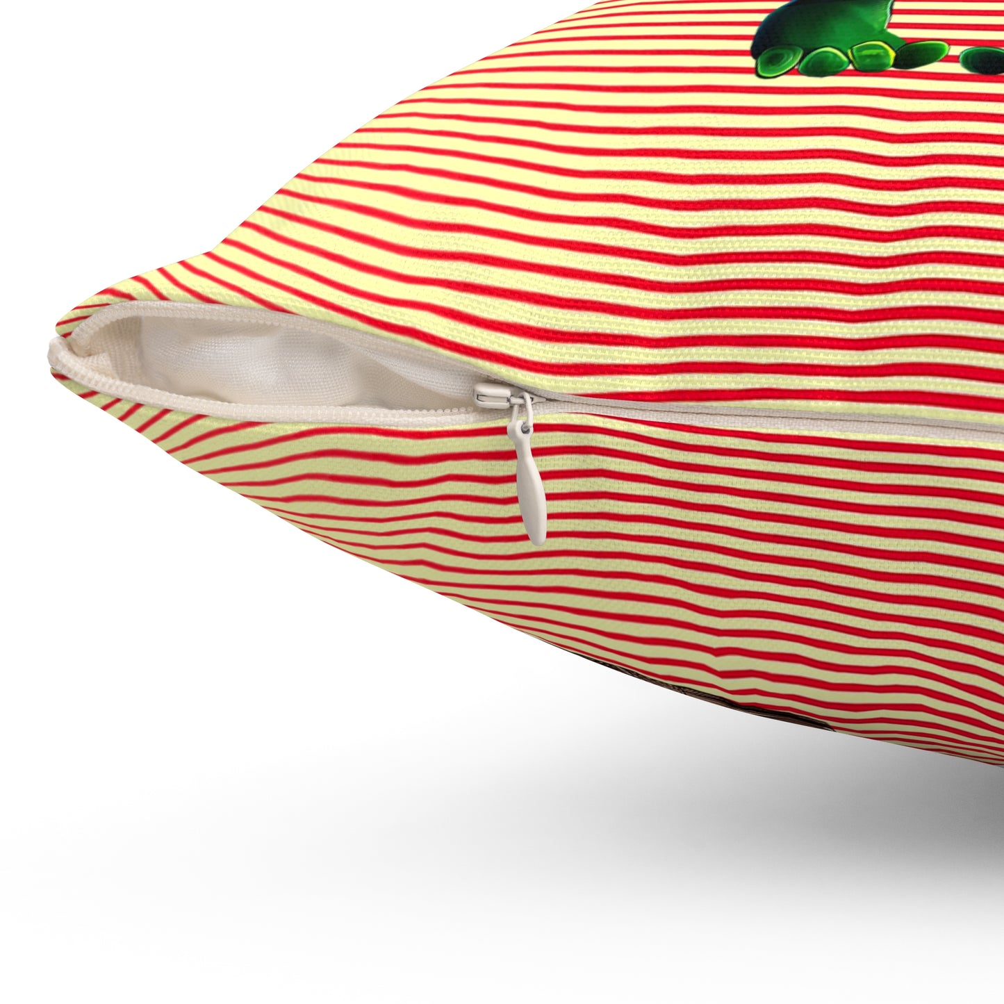 I don't care that your grey - Spun Polyester Square Pillow - (yellow-orange wave)