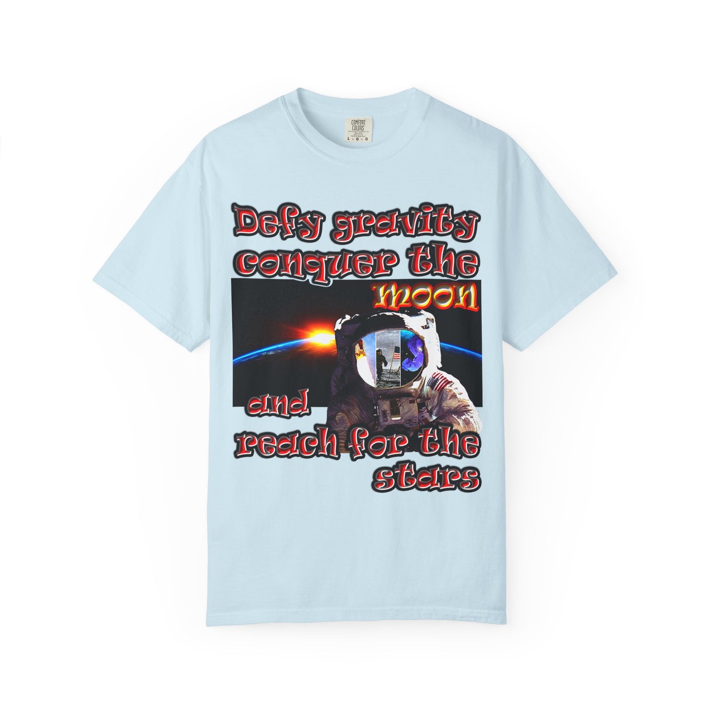 defy conquer reach - Unisex Garment-Dyed T-shirt
