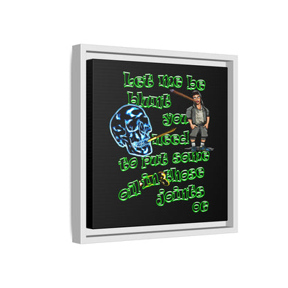 og - framed canvas art (black)