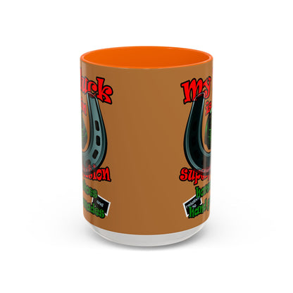 my luck - Accent Mug (light brown)