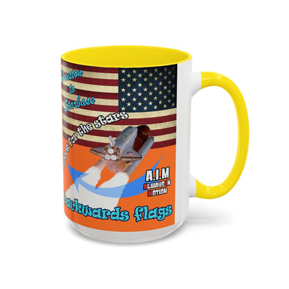 shoot for the stars - Accent Mug (crusta)