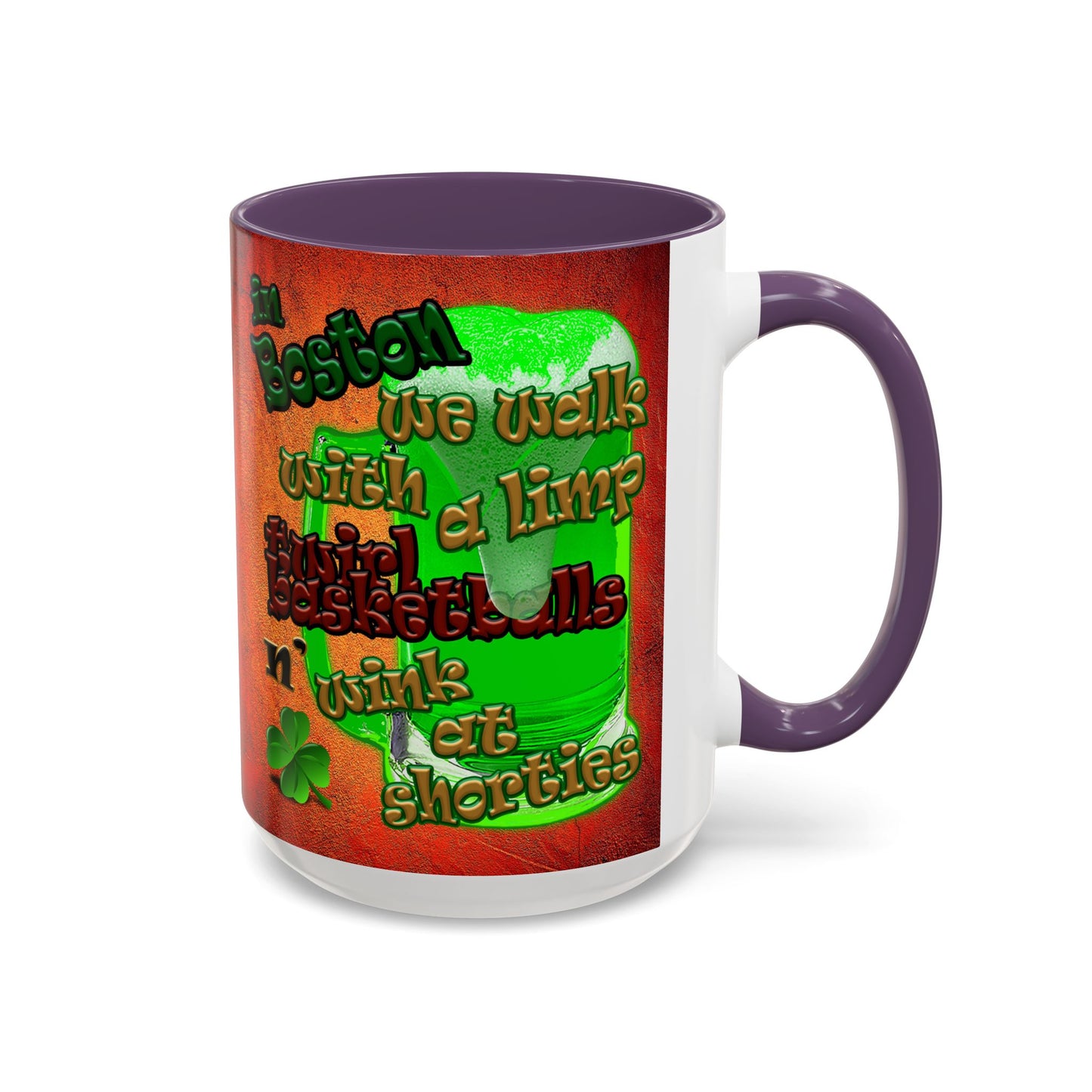 celtics logo - Accent Mug (burnt orange)